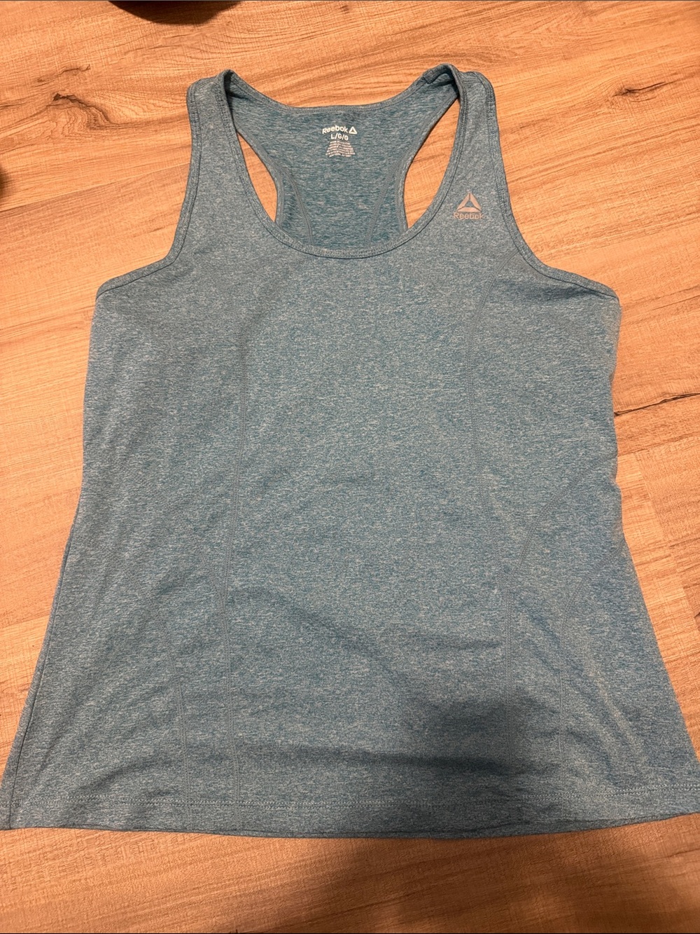 Reebok Heather Teal Racerback Tank Top